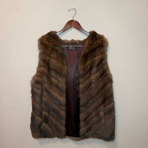 Flier Furs Beverly Hills Custom Russian Sable Gilet/Vest Women’s Size M